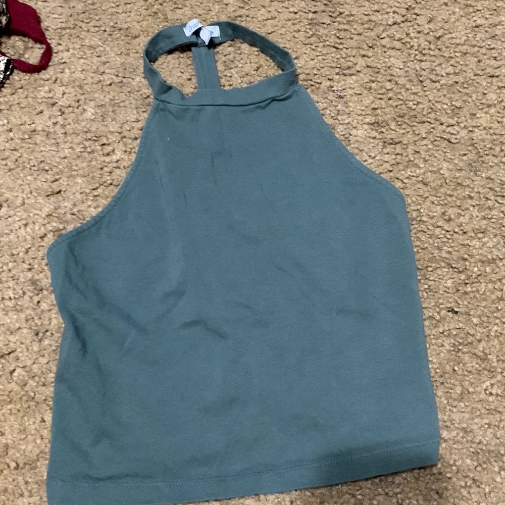 charlotte russe green crop